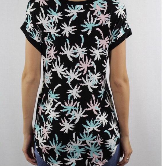 Short Sleeve Round Neck Pocket Tee Palm Trees Size Small - Picture 2 of 6